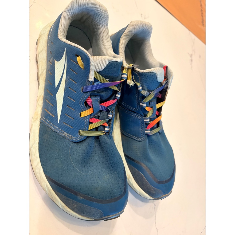 Altra Lone Peak 6 Trail Running Shoes Blue Rainbow Laces  Sneaker